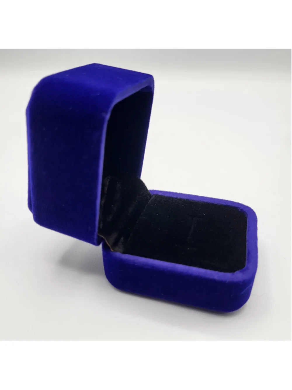 Set of 12 Royal Blue Velvet Ring Boxes – Hinged Jewelry Gift Display Boxes -NWOT